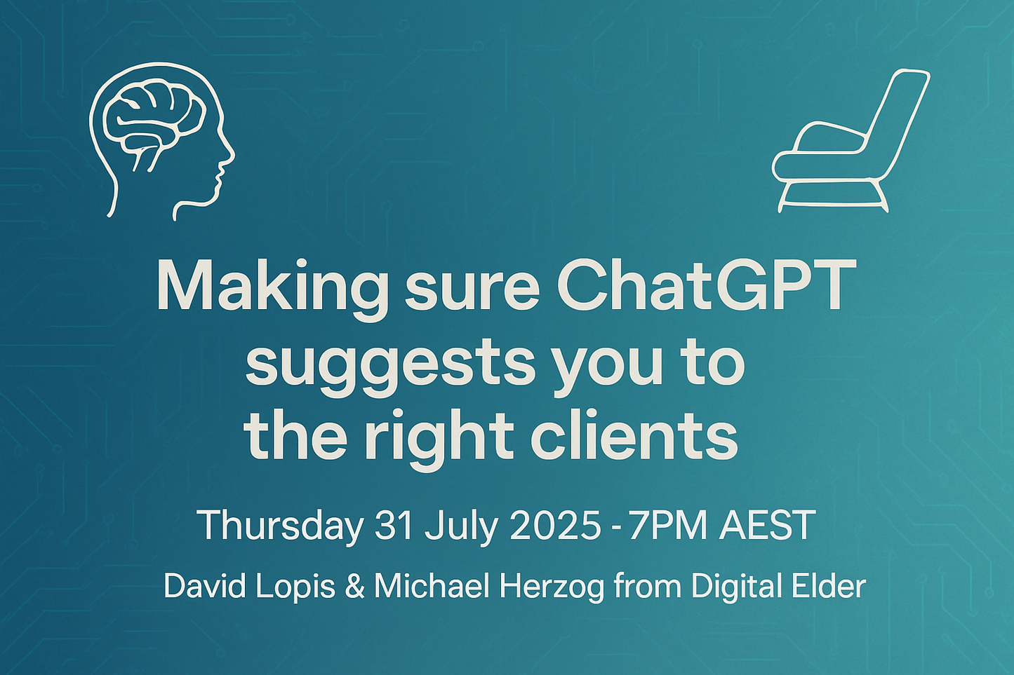 AI SEO event- David Lopis and Michael Herzog